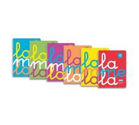 Lamela - LAMELA CUADERNO ESPIRAL 80H FOLIO 90GR CUADROVÍA 4MM TAPA PP PACK 6 UD C/SURTIDOS - Color no elegible 7FTP04S6