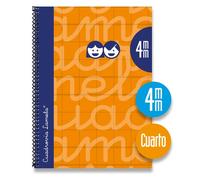 Lamela Bloc Tapa Forrada 4º 80H Cuadrovia 4 Mm Naranja (Set de 5)