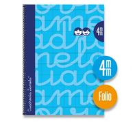Lamela Bloc Tapa Forrada Fº 80H Cuadrovia 4 Mm Azul (Set de 5)