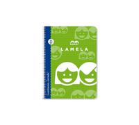 Lamela - CUADERNO BASICO FORMATO 4º 40 HOJAS RAYADO 3 MM SURTIDOS LAMELA 07003 - Color no elegible 07003