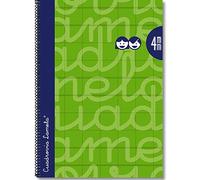 Lamela - Cuaderno con espiral, folio, tapa dura, talla 80 pÃ¡ginas/4 mm