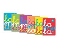 Lamela Cuaderno Espiral 80H Folio 90 gr Cuadrovía 4 mm Tapa Pp C-Surtidos (Set de 6) (Set de 6)