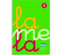 Lamela Cuaderno Espiral Fº (Folio) Cubierta Polipropileno Verde Flúor 80H 90grs Cuadrovía 3mm