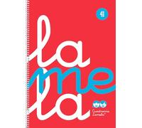 Lamela cuaderno espiral 80h folio 90gr c/m cuadrovía 4mm cubierta pp
