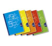 Lamela Libreta Grapa A4 Cartoncillo Plastificado 50H Cuadrovía 4mm (Pack 5 colores)
