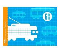 Lamela Libreta Grapada 16H 4º Apaisado 70 gr Cuadrovía 6 mm C-Margen Cubierta Básica (Set de 25) (Set de 25)