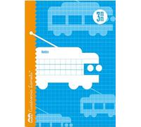 Lamela Libreta Grapada 30 Hojas 4º 70gr Cuadrovía 3 mm con Margen (Set de 15) (Set de 15)