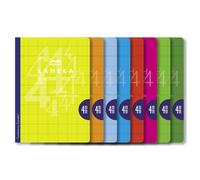 Lamela Libreta Grapada 50H 4º Cuadrovia 4 Mm Colores Surtidos (8) (Set de 10)