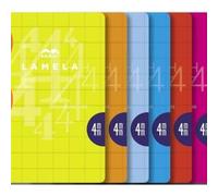 LAMELA PAQ/5 LIBRETA A4 50H 90G CUADROVIA 3MM COLORES SURTIDOS
