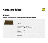 Lámina de fieltro para lijar, klingspor, modelo 80 coarse, para acero