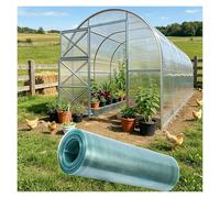 Láminas de Policarbonato de 1mm para Techos Placa de Invernadero Transparente Resistentes al Viento para Cobertizos para Barbacoas, Pabellones de Picnic(1.2x10m)