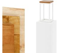 LAMO Manufaktur 30 cm Soporte Esquinero | Plantas de Interior | Múltiples Plantas Marco Negro | 100% Madera Maciza Color: Rústico