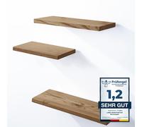 LAMO Manufaktur 2 Unidad Estante de Pared de Madera Con Invisible Sujeción Set 3