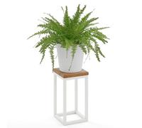 LAMO Manufaktur 30 cm Soporte Esquinero | Plantas de Interior | Múltiples Plantas Marco Marfil | 100% Madera Maciza Color: Oscuro