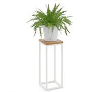 LAMO Manufaktur 50 cm Soporte Esquinero | Plantas de Interior | Múltiples Plantas Marco Marfil | 100% Madera Maciza Color: Rústico