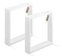 LAMO Manufaktur Patas para Mesa Auxiliar, Simple Medium, Perfil 60x30 mm, 40x43 cm (Ancho x Alto), Color Blanco, 2 Piezas, LTS-01-D-BB-9016