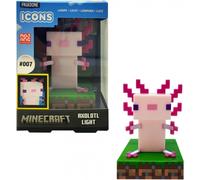 Lámpara Ajolote Axolotl Minecraft Icons 10,7 cms
