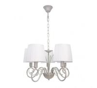 Fabrilamp Lámpara de techo Amsterdam Clásica 5xE14 45x45 cm Blanco/Oro