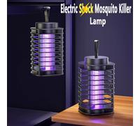 Lámpara antimosquitos de descarga eléctrica, trampa para moscas USB de 5V, repelente de insectos para dormitorio, trampa antimosquitos para interiores y exteriores White USB Plug