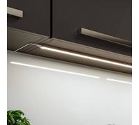 Lámpara bajo mueble Paulmann Inline, ampliación 2x, cromada, 55 cm, CCT