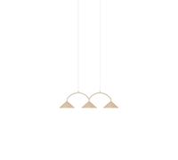 Globen Lighting Lámpara colgante Curve 3 Beige