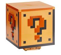 Lámpara Bloque de Pregunta Super Mario - Lámpara Oficial Nintendo con 3 Modos de Brillo, Decoración Gamer