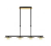 Lampara ciudad del cabo 4l 24w 4000k negro/oro regx85x15 cm 1920 lm