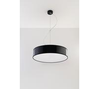 Lámpara Colgante Ø45cm Negra Lámpara De Cocina Lámpara Moderna