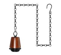 Lámpara Colgante Ajustable, Retro Portalámparas E27 con Metal Cadena de 100cm, Casquillos para Bombillas con Ganchos Compatible con Energía Solar/Batería y Pantalla,Lámparas Colgantes para Exteriores
