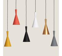 Ledkia Lámpara Colgante Metal Lennon - Diseño Retro-Vintage en Aluminio Duradero