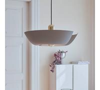 Lámpara colgante AYTM Cycnus, gris topo, Ø 30 cm, aluminio, E27