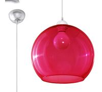 Lámpara colgante BALL roja