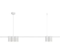 Lámpara colgante blanca con cinco focos, modelo Genesis 5xGU10, 8W, marca Milagro