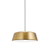 Lámpara colgante Blanca S/P – Diseño moderno de aluminio con acabado en latón, casquillo E27, máximo 60 W, ideal para interiores – Gealuce