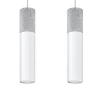 Lámpara colgante Borgio 2 blanco