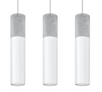 Lámpara colgante Borgio 3l blanco