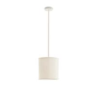 lux.pro Lámpara Colgante Buckley Lámpara de Techo con Pantalla de Tela E27 máx. 60 W Salón Oficina Despacho Metal - Blanco