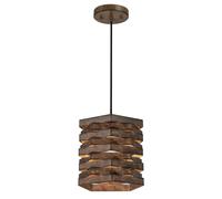 Lámpara Colgante Charlize Westinghouse Estilo Rústico E27, Madera, 230 V