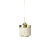 Lámpara Colgante Colgante Nórdica Cálida con Flecos, Diámetro 20 Cm, Blanco Crema