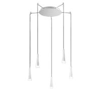 Lámpara colgante CONE, color blanco mate, 5 x 7W, 3000K, marca Perenz