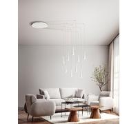 Lámpara colgante CONE, color blanco mate, 9x7W, 3000K, marca Perenz