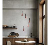 Lámpara colgante CONE, color dorado rosa y , 5x7W, 3000K, marca Perenz