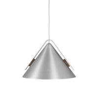 Kristina Dam Studio Lámpara colgante Cone L Aluminium-nogal
