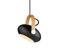 Lámpara Colgante DC Ø18 Negro/Roble