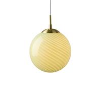 Lámpara Colgante de Bola de Caramelo con Diseño de Halo, Ø25, Color Oliva Oliva