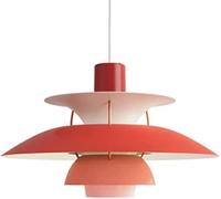 Lámpara colgante de cocina vintage, industrial Chandelier PH5, altura regulable, E27, Retro clásica colgante, para loft, restaurante, bar, salón, dormitorio (Orange,40cm)