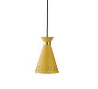 Lámpara Colgante de Cono Nórdico Cálido Amarillo Miel