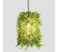 Lámpara Colgante de Hierro Duradera, lámpara Colgante de Arte de Planta Verde con Personalidad Creativa, lámpara de decoración de Restaurante, cafetería, Bar, Concierto temático, E27 (Color: C),