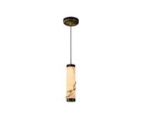 Lámpara Colgante de Latón Y Mármol, 7 cm de Diámetro, 30 cm de Altura, Cable Ajustable de 150 Cm, Bombilla Led de 15 W, Lámpara Colgante Moderna para Cocina, Comedor, Oficina O Sala de Estar.