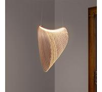 Lámpara colgante de madera Retro Lámparas)Luz colgante para sala jaula de pájaros lámpara de techo para comedor.Lámpara colgante Iluminación luminariasE27colgante luz colgante (50 estrellas de luz